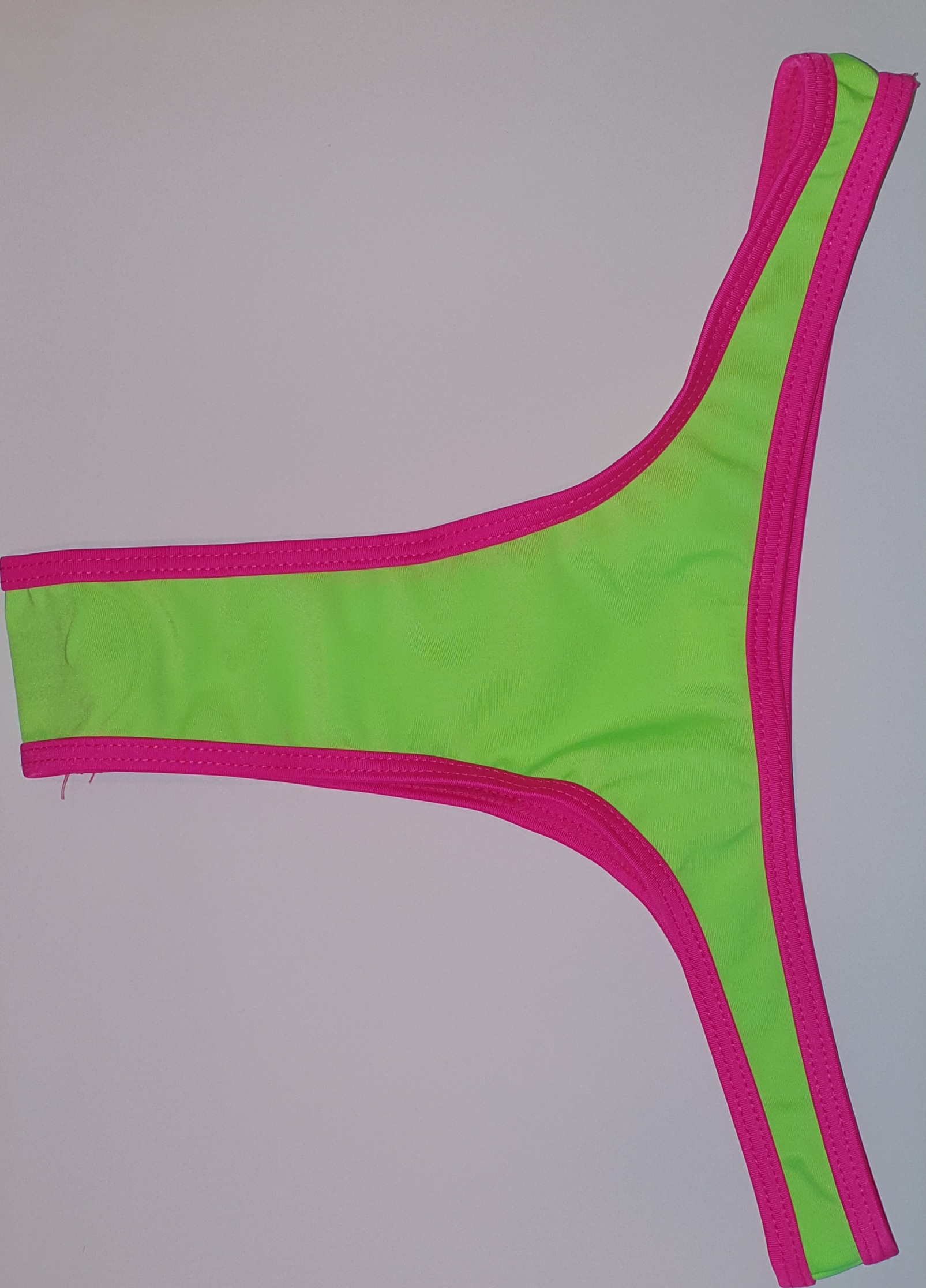 Sex Neckholder Triangel String Tanga Bikini Neonpink Neongr N Gogo S M