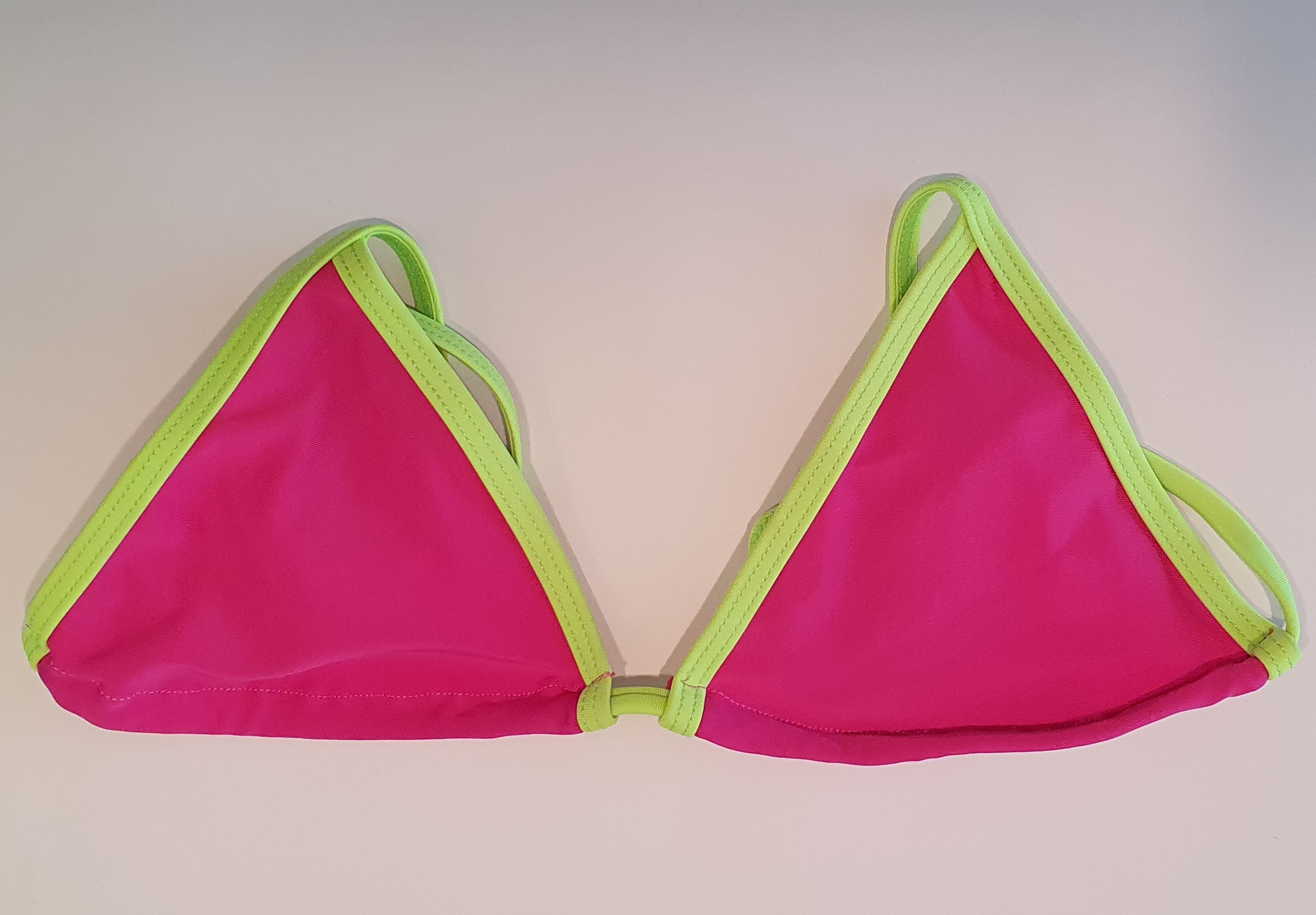 Sex Neckholder Triangel String Tanga Bikini Neonpink Neongr N Gogo S M